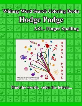 portada Whimsy Word Search Coloring Books, Hodge Podge, ASL (in English)