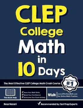 portada CLEP College Math in 10 Days: The Most Effective CLEP College Math Crash Course (in English)