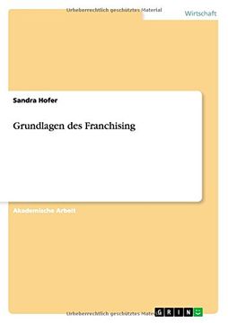 portada Grundlagen des Franchising (German Edition)
