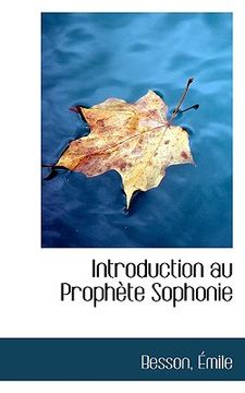 portada introduction au proph te sophonie (en Inglés)