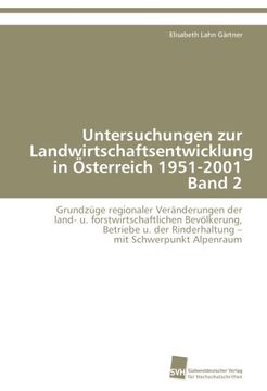 portada Untersuchungen Zur Landwirtschaftsentwicklung in Osterreich 1951-2001 Band 2