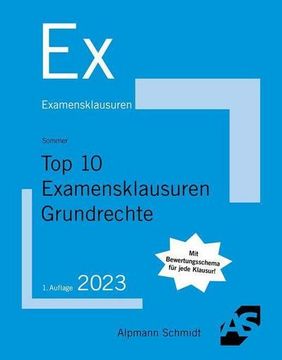 portada Top 10 Examensklausuren Grundrechte (en Alemán)