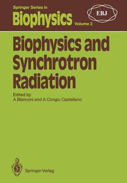 portada biophysics and synchrotron radiation (en Inglés)