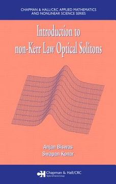 portada introduction to non-kerr law optical solitons (en Inglés)