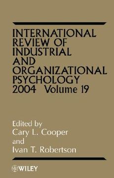 portada international review of industrial and organizational psychology, 2004 (in English)