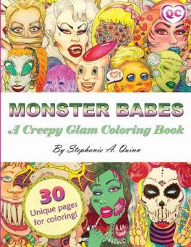 portada Monster Babes: A Creepy Glam Coloring Book (en Inglés)