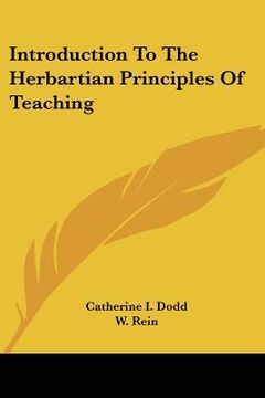 portada introduction to the herbartian principles of teaching (en Inglés)