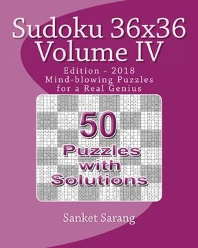 portada 4: Sudoku 36x36 Vol IV: Mind-blowing Puzzles for a Real Genius: Volume 4