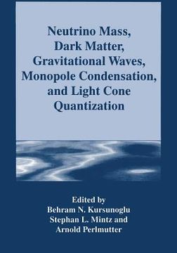 portada Neutrino Mass, Dark Matter, Gravitational Waves, Monopole Condensation, and Light Cone Quantization (in English)