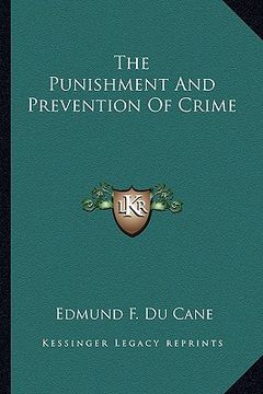 portada the punishment and prevention of crime (en Inglés)