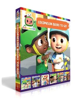 portada Cocomelon Books to go! (Boxed Set): Ready for School! Let'S Meet the Doctor! What Makes me Happy; I Like my Name; Playdate With Cody; I'M a Firefighter! (en Inglés)