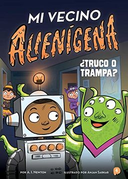 portada Mi Vecino Alienígena 4: Truco o Trampa? (The Alien Next Door) (en Inglés)