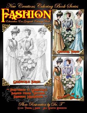 portada New Creations Coloring Book Series: Fashion - Edwardian Era (in English)