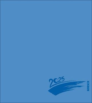 portada Foto-Malen-Basteln Bastelkalender Blau 2025: Fotokalender zum Selbstgestalten. Do-It-Yourself Kalender mit Festem Fotokarton. Edle Folienprägung. Format: 21,5 x 24 cm