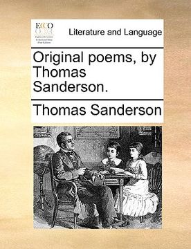portada original poems, by thomas sanderson. (en Inglés)