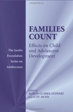 portada Families Count Hardback: Effects on Child and Adolescent Development (The Jacobs Foundation Series on Adolescence) (en Inglés)