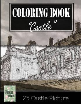 portada Castle History Architechture Greyscale Photo Adult Coloring Book, Mind Relaxation Stress Relief: Just added color to release your stress and power bra (en Inglés)