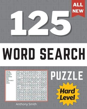 portada Hard Expert Level Word Search Puzzle (9 Letters Words): 125 Challenging Puzzles Activity Book 