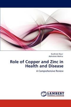 portada role of copper and zinc in health and disease (en Inglés)
