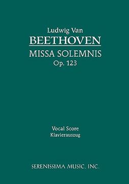 portada Missa Solemnis, Op.123: Vocal score (en Latin)