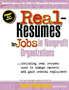 portada Real-Resumes for Jobs in Nonprofit Organizations (en Inglés)