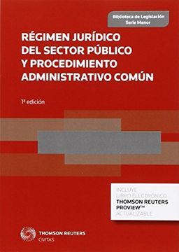portada Régimen Jurídico Del Sector Público Y Procedimiento Administrativo Común (Biblioteca de Legislación - Serie Menor)