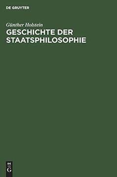 portada Geschichte der Staatsphilosophie (en Alemán)