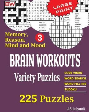 portada BRAIN WORKOUTS Variety Puzzles 3 (in English)