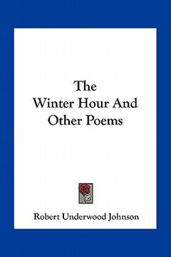 portada the winter hour and other poems