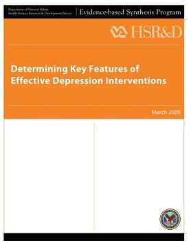 portada Determining Key Features of Effective Depression Interventions (en Inglés)