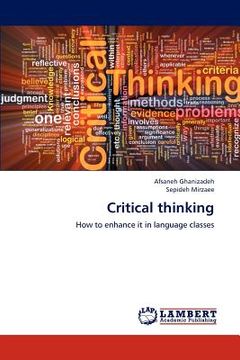 portada critical thinking (en Inglés)