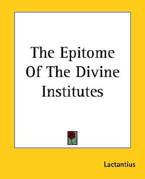 portada the epitome of the divine institutes (en Inglés)
