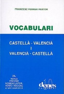 portada Vocabulari Castellà-Valencià i Valencià-Castella (en Valenciano)