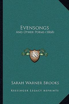 portada evensongs: and other poems (1868) (in English)