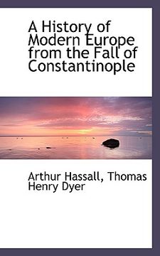 portada a history of modern europe from the fall of constantinople