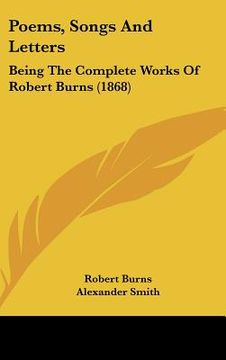 portada poems, songs and letters: being the complete works of robert burns (1868)