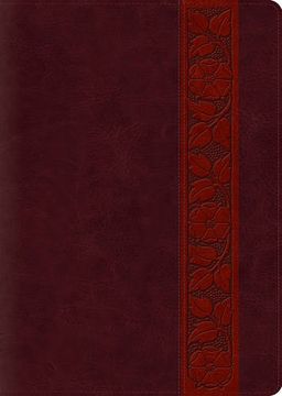portada ESV Study Bible, Large Print (TruTone, Mahogany, Trellis Design) (en Inglés)