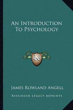 portada an introduction to psychology (in English)