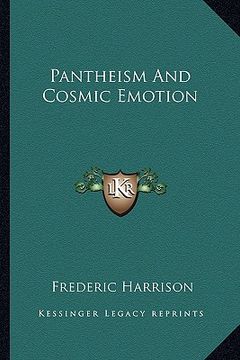 portada pantheism and cosmic emotion (in English)