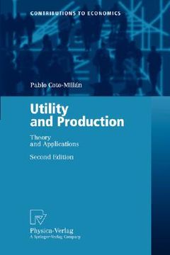 portada utility and production: theory and applications (en Inglés)