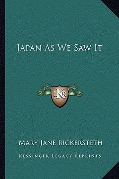 portada japan as we saw it (en Inglés)