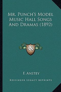 portada mr. punch's model music hall songs and dramas (1892) (en Inglés)