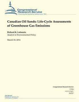 portada Canadian Oil Sands: Life-Cycle Assessments of Greenhouse Gas Emissions (en Inglés)