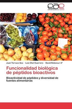 portada funcionalidad biol gica de p ptidos bioactivos (en Inglés)