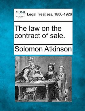 portada the law on the contract of sale. (en Inglés)