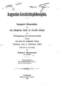 portada Augustins Geschichtsphilosophie (en Alemán)