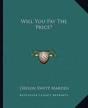 portada will you pay the price? (in English)