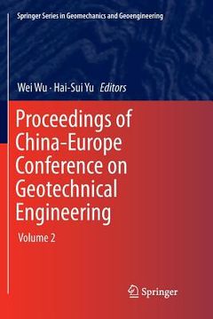 portada Proceedings of China-Europe Conference on Geotechnical Engineering: Volume 2 (en Inglés)