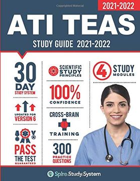 portada Ati Teas 6 Study Guide: Spire Study System and ati Teas vi Test Prep Guide With ati Teas Version 6 Practice Test Review Questions for the Test of Essential Academic Skills, 6th Edition (en Inglés)