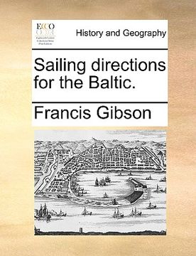 portada sailing directions for the baltic. (en Inglés)